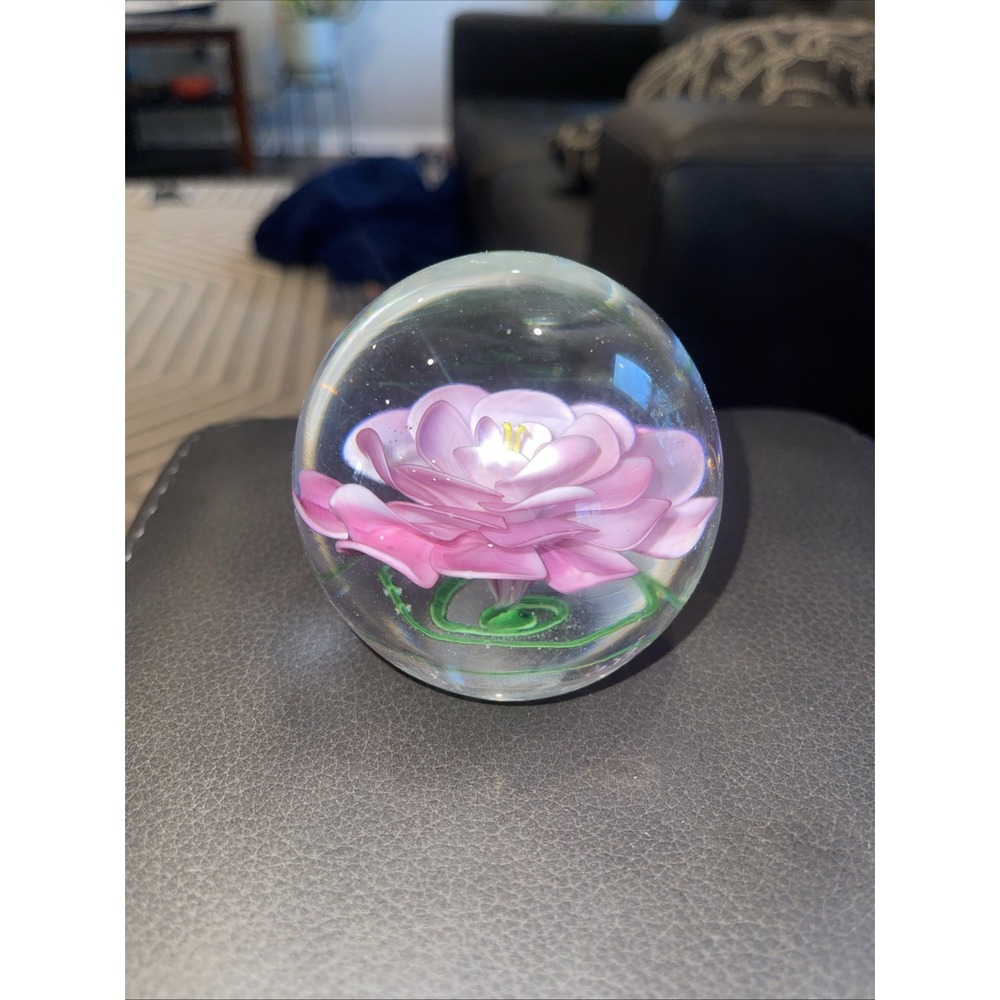 Vintage Rose Paperweight